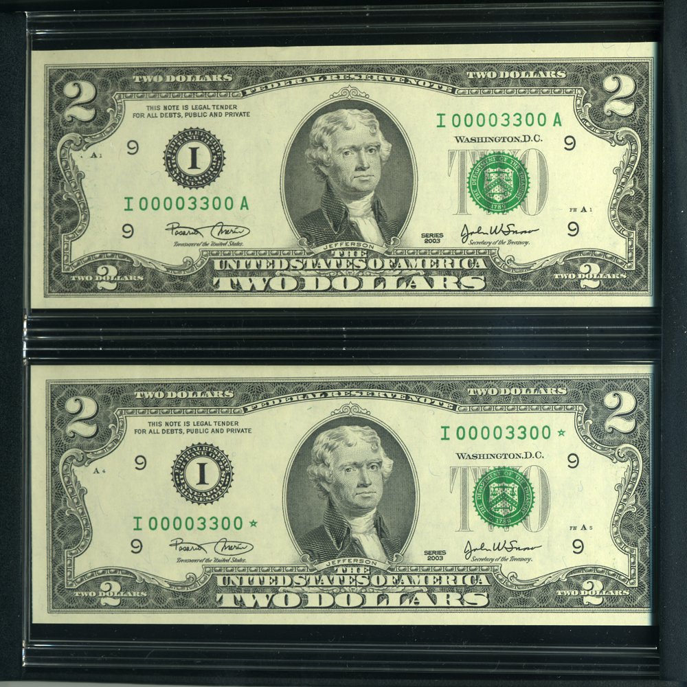 $2 Evolutions Series 2003 Minneapolis Matched Sets